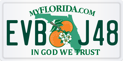 FL license plate EVBJ48