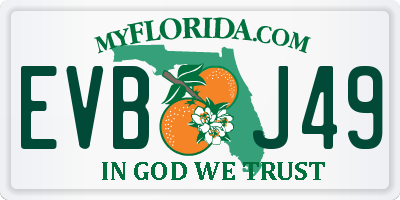 FL license plate EVBJ49