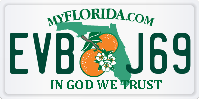 FL license plate EVBJ69
