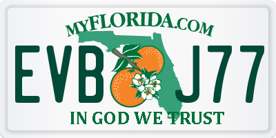 FL license plate EVBJ77