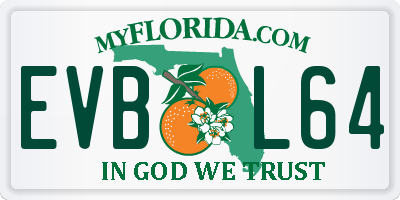 FL license plate EVBL64