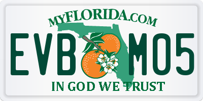 FL license plate EVBM05