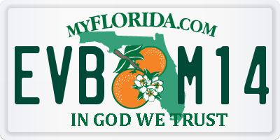 FL license plate EVBM14