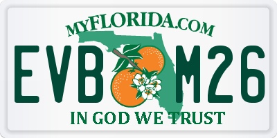 FL license plate EVBM26