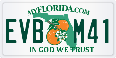 FL license plate EVBM41