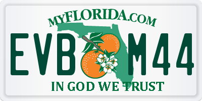 FL license plate EVBM44