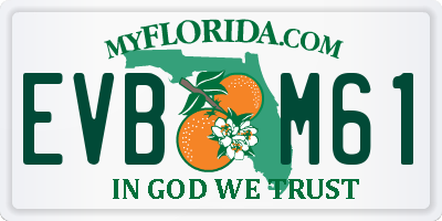 FL license plate EVBM61