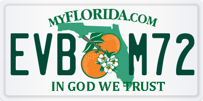 FL license plate EVBM72