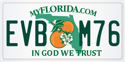 FL license plate EVBM76