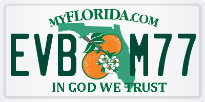 FL license plate EVBM77