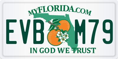 FL license plate EVBM79