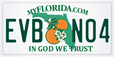 FL license plate EVBN04