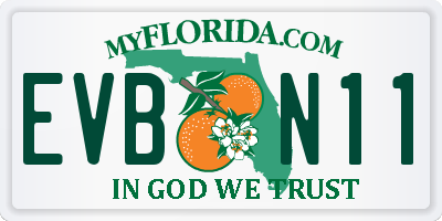 FL license plate EVBN11