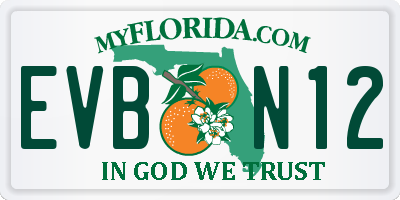 FL license plate EVBN12