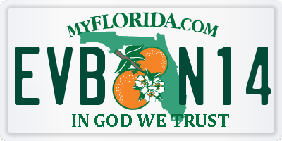 FL license plate EVBN14