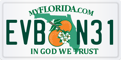 FL license plate EVBN31
