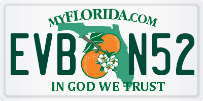 FL license plate EVBN52