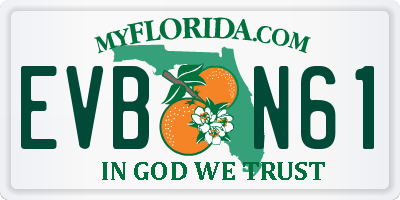 FL license plate EVBN61