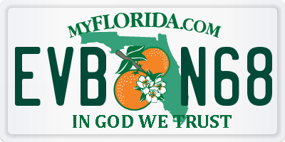 FL license plate EVBN68