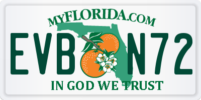 FL license plate EVBN72