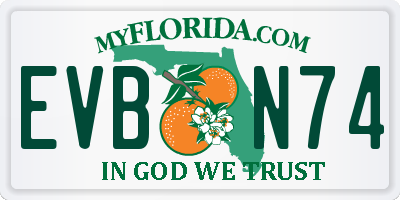 FL license plate EVBN74