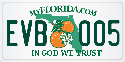 FL license plate EVBO05