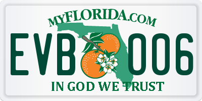 FL license plate EVBO06