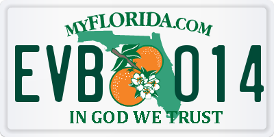 FL license plate EVBO14