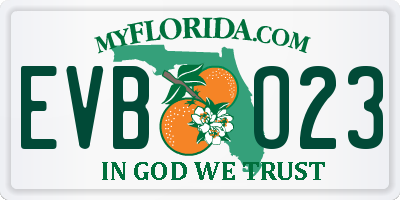 FL license plate EVBO23