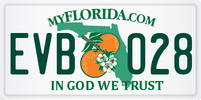 FL license plate EVBO28