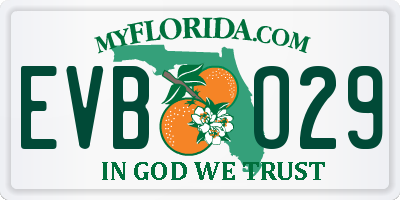 FL license plate EVBO29