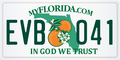 FL license plate EVBO41