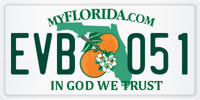 FL license plate EVBO51