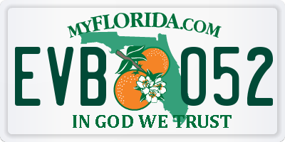 FL license plate EVBO52