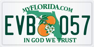 FL license plate EVBO57