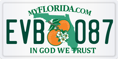FL license plate EVBO87