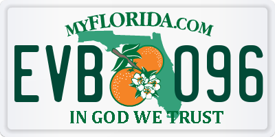 FL license plate EVBO96