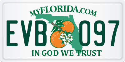FL license plate EVBO97
