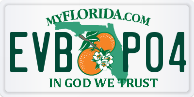 FL license plate EVBP04