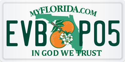 FL license plate EVBP05