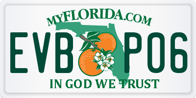 FL license plate EVBP06