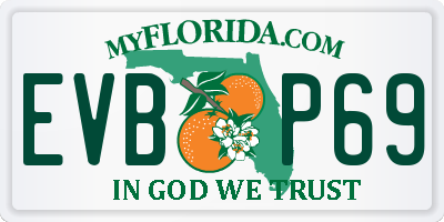 FL license plate EVBP69