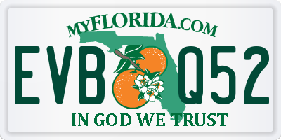 FL license plate EVBQ52