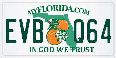 FL license plate EVBQ64