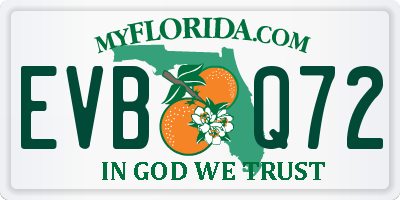 FL license plate EVBQ72