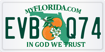 FL license plate EVBQ74