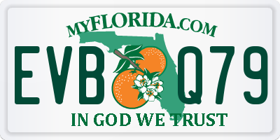 FL license plate EVBQ79