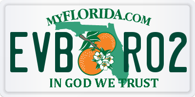 FL license plate EVBR02
