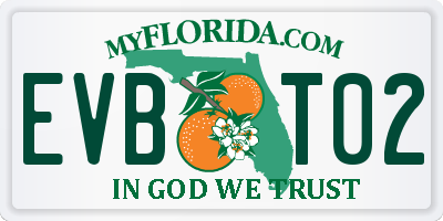 FL license plate EVBT02