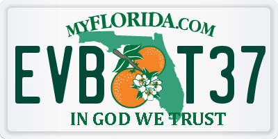 FL license plate EVBT37